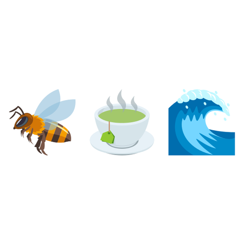 🐝🍵🌊 Emoji Domain EmojiOne rendering